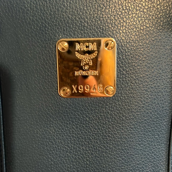 MCM Mini Studded Shoulder Bag w/Detachable Pouch - Picture 11 of 17